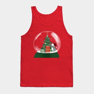 Penguin Tree Snowglobe Tank Top